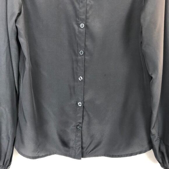 Xhilaration Bubble Sleeve Eyelet Scoop Neck Top Size S - Picture 10 of 11